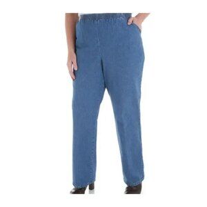 Chic Women's Blue Classic Collection 100% COTTON Mom Jeans Plus Size 26 W